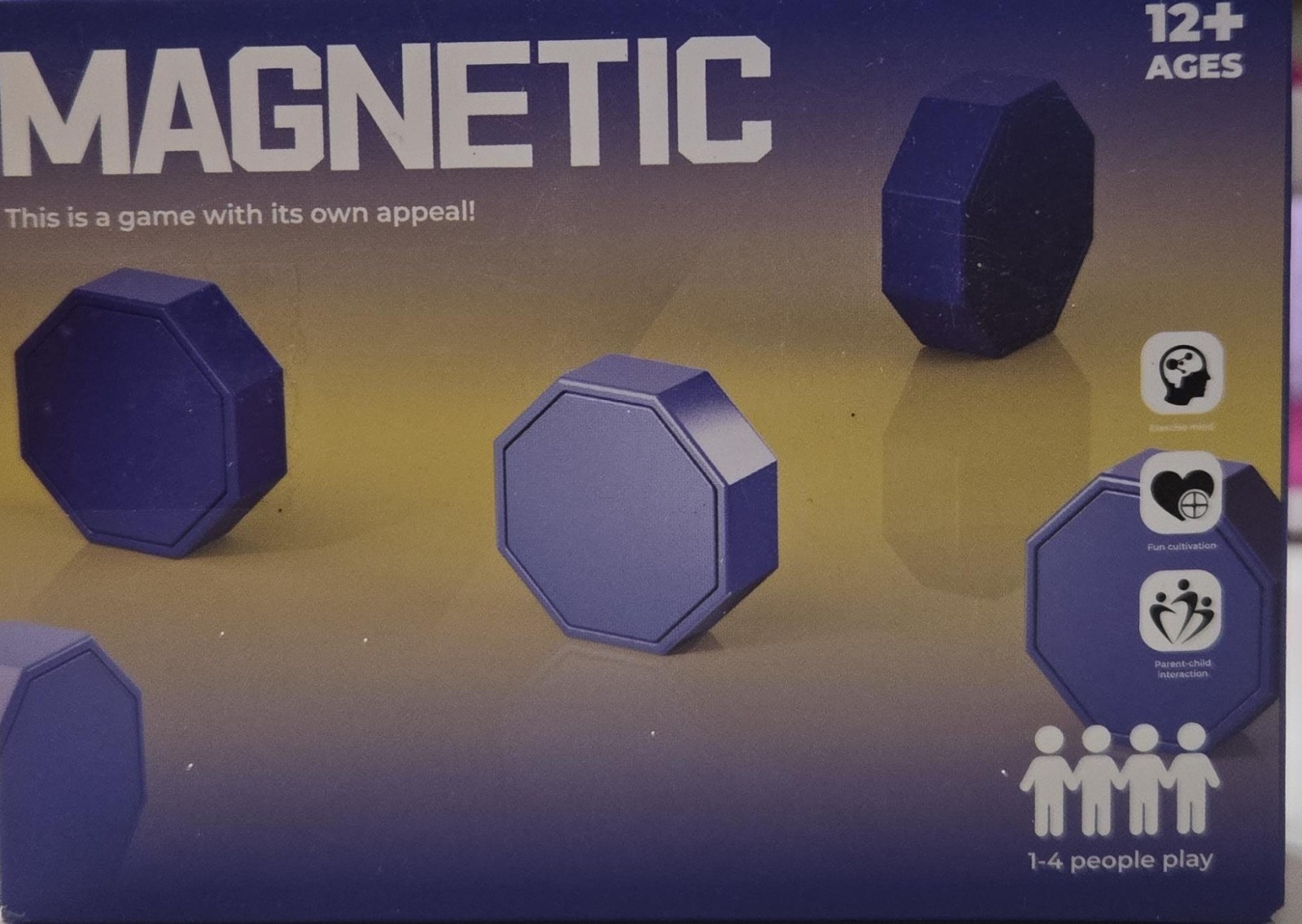 Magnetic Octagon Strategy Board Game 1-4 Players Ages 12+ Family Fun Mind Game