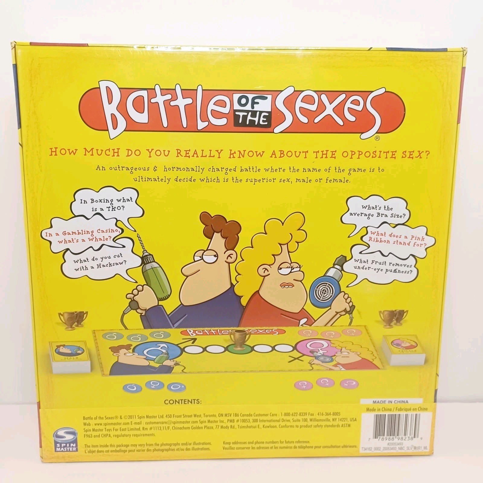 Battle Of The Sexes Board Game Bonus Quelf Card Game Unopened Sealed Box