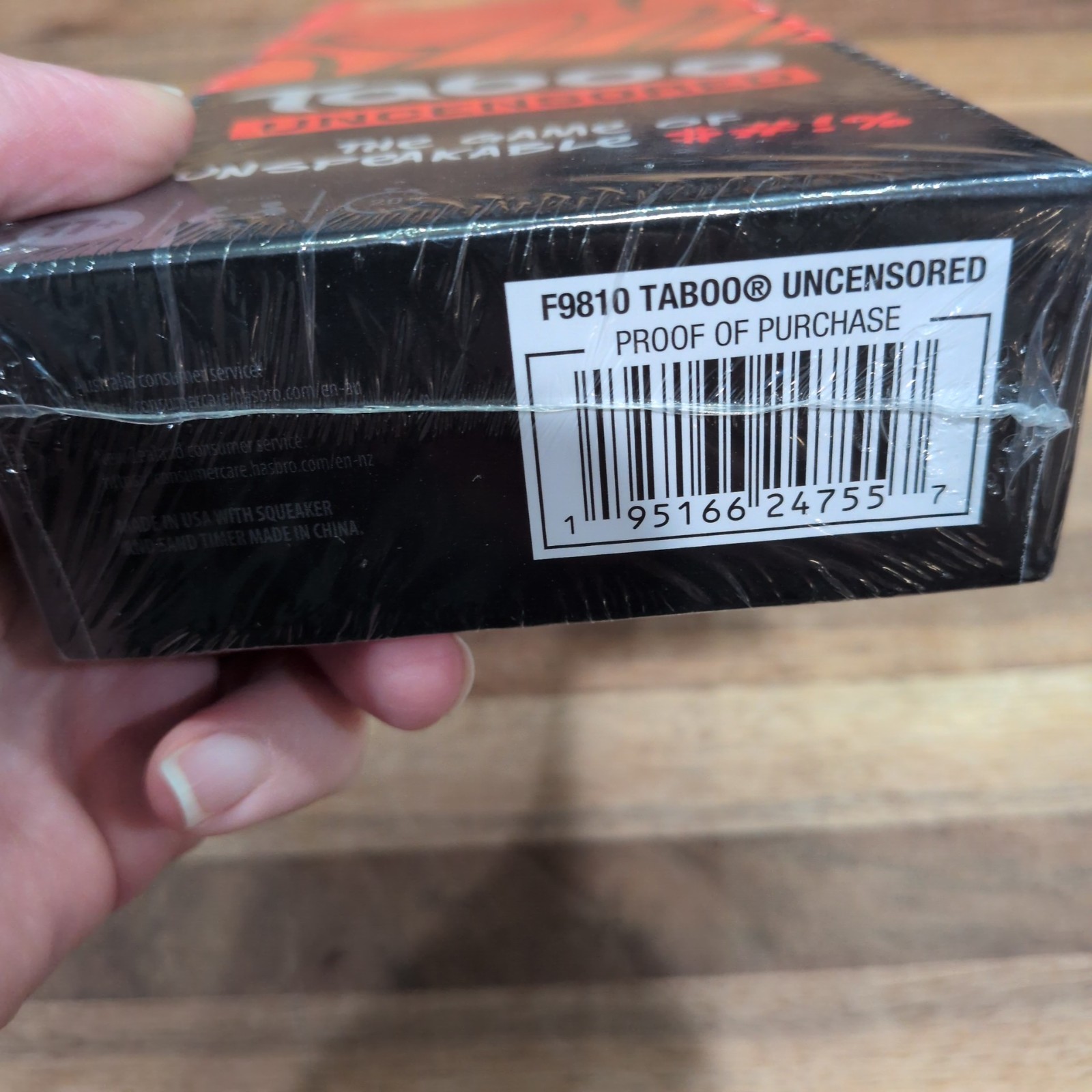 Hasbro Gaming Taboo Uncensored Board Game Ages 17+ New Sealed