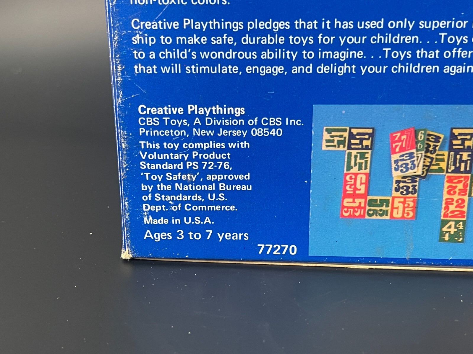 Creative Playthings Number Dominoes First Game One to Four Players USED