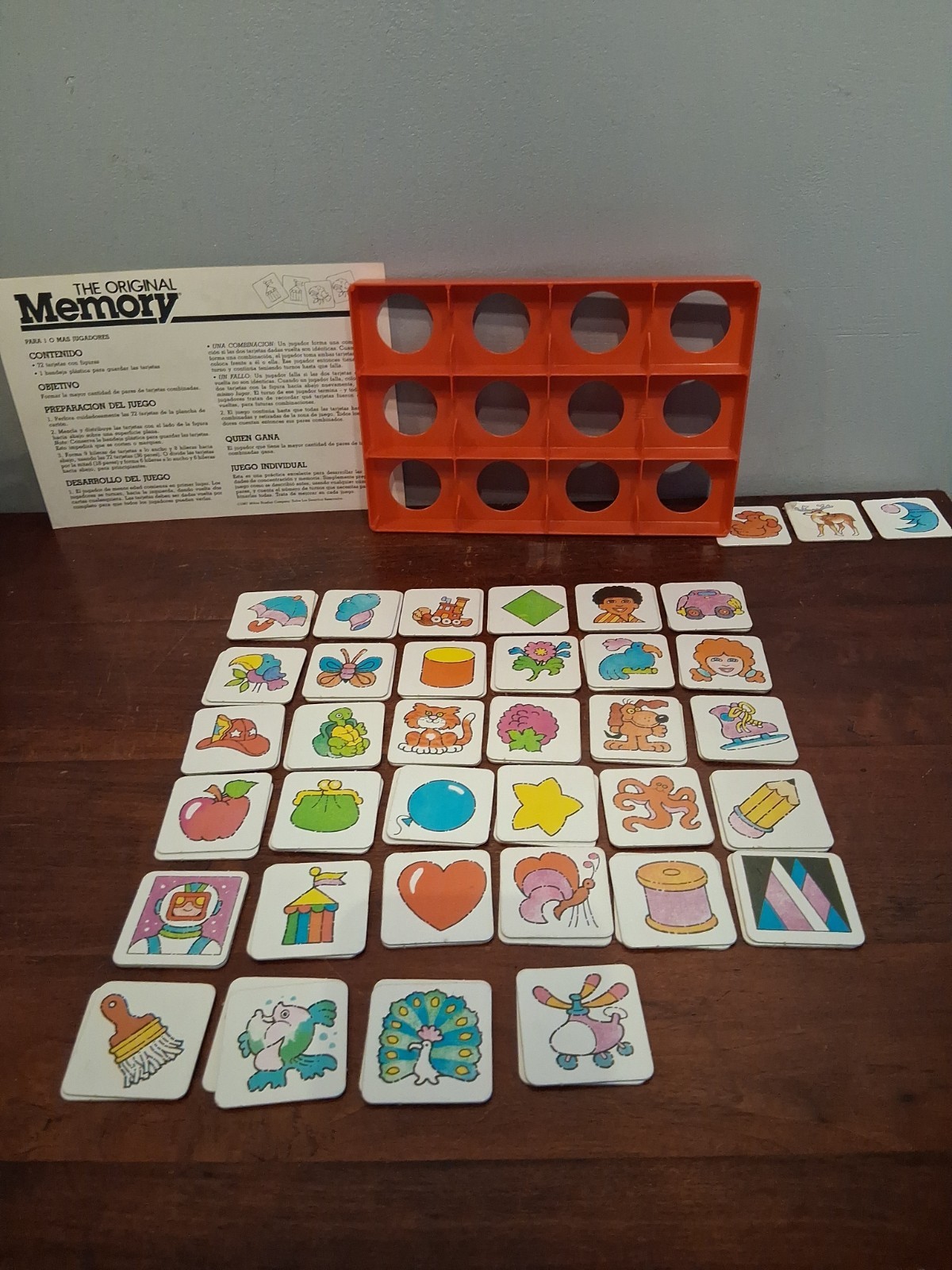 Lot of 2 Vtg 1980’s Milton Bradley THE ORIGINAL MEMORY Game & FRONTS AND BACKS