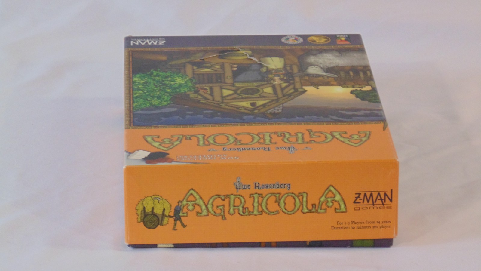 Agricola Z-Man Games Uwe Rosenberg Board Game Complete w/ 3D Insert