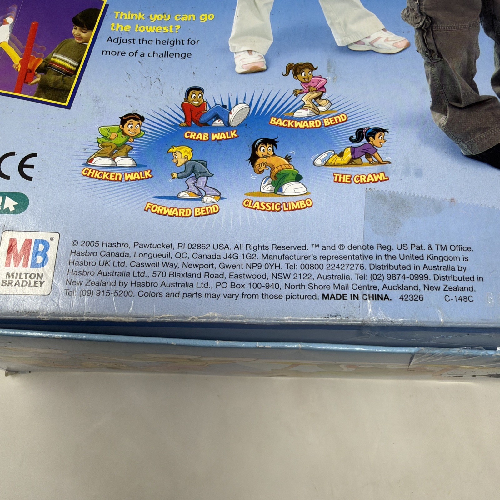 VTG 2005 Chicken Limbo Electronic Party Game MB – No Spinner Or Instructions