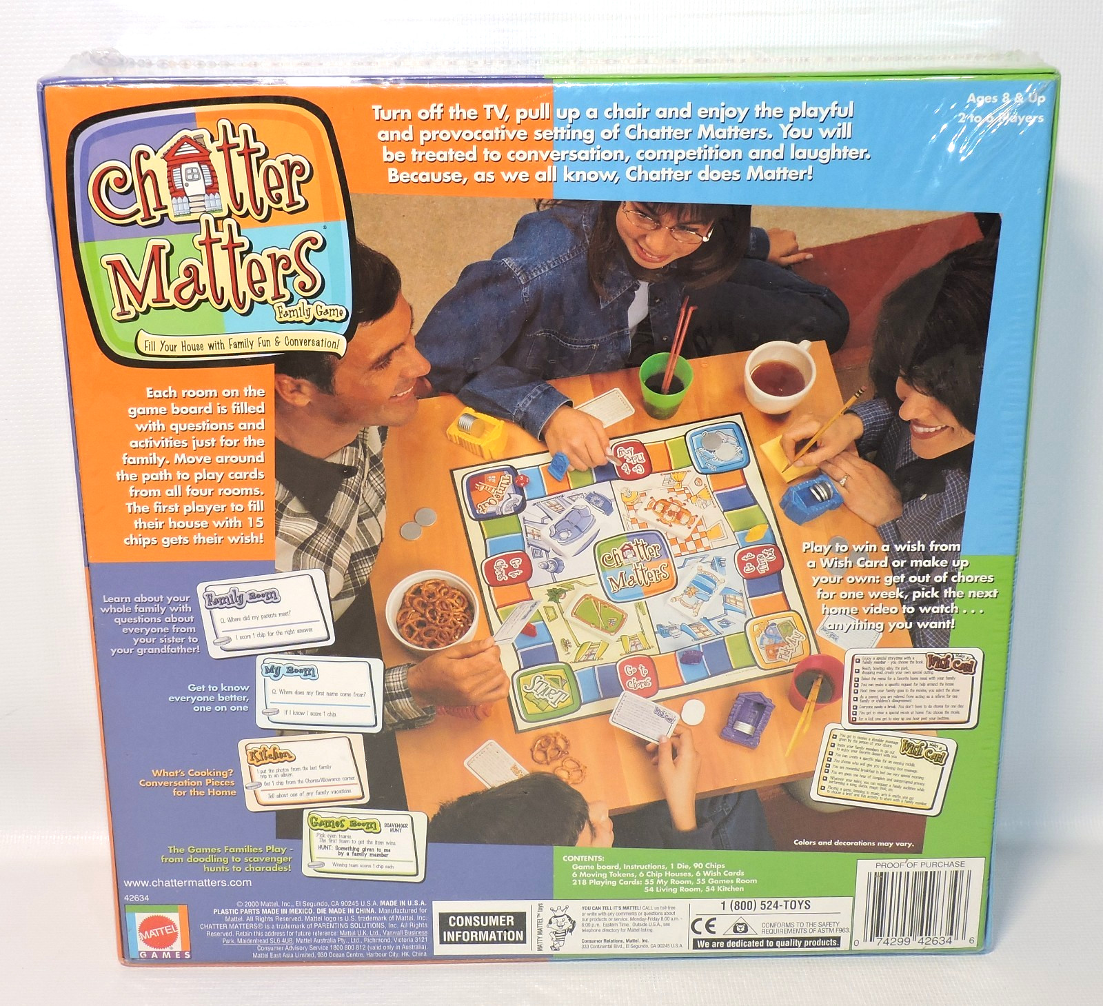 The Chatter Matters Family Fun Game, 2 to 6 Players, Ages 8 and Up, NEW, SEALED