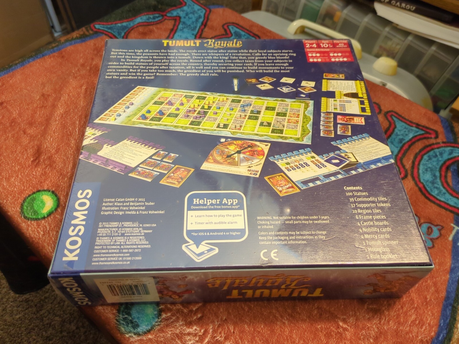 Thames & Kosmos Tumult Royale Multi-Player Board Game Greed Power Revolution NEW