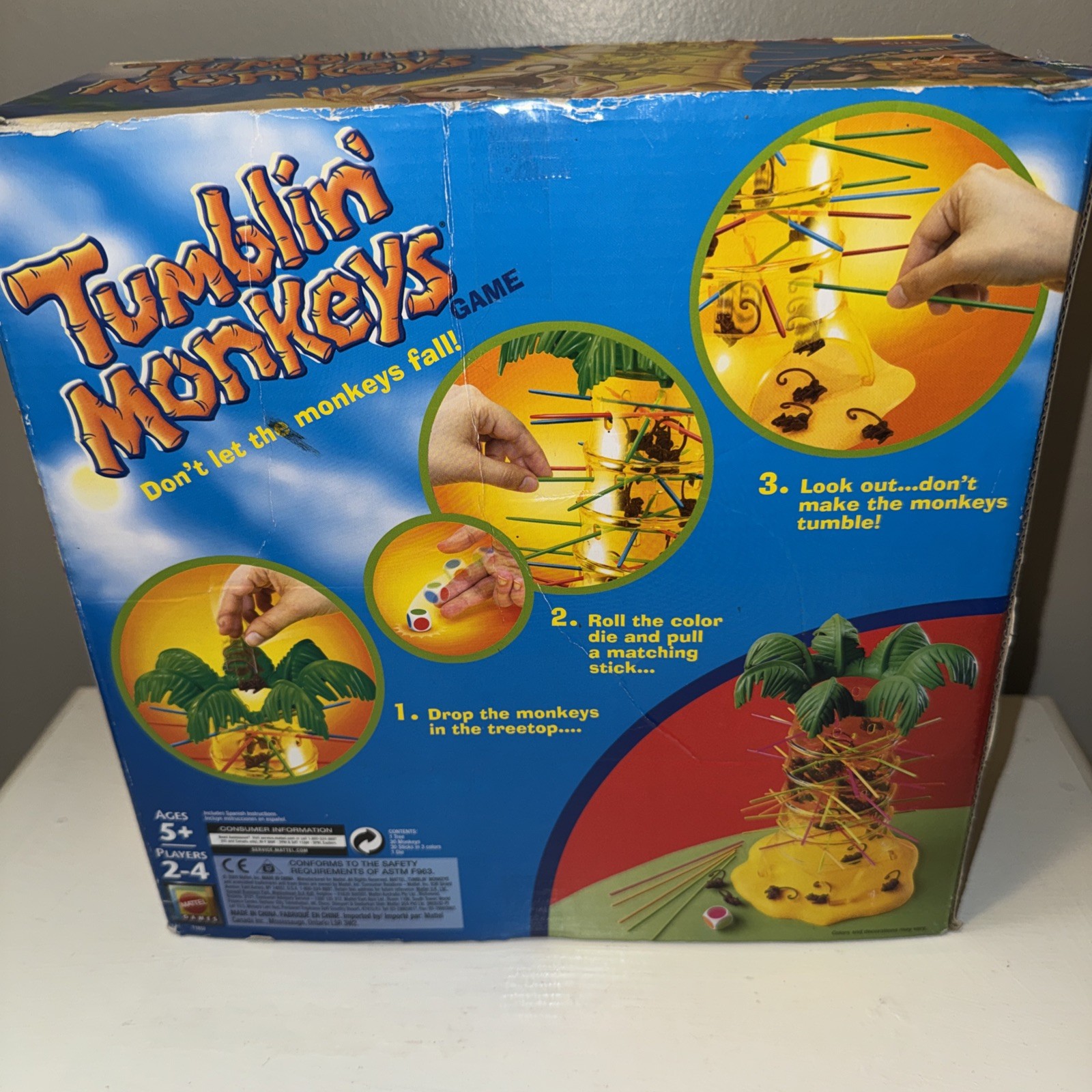 Tumbling Monkeys Tabletop Game Kids Interactive Board Game Family Fun Toy USA