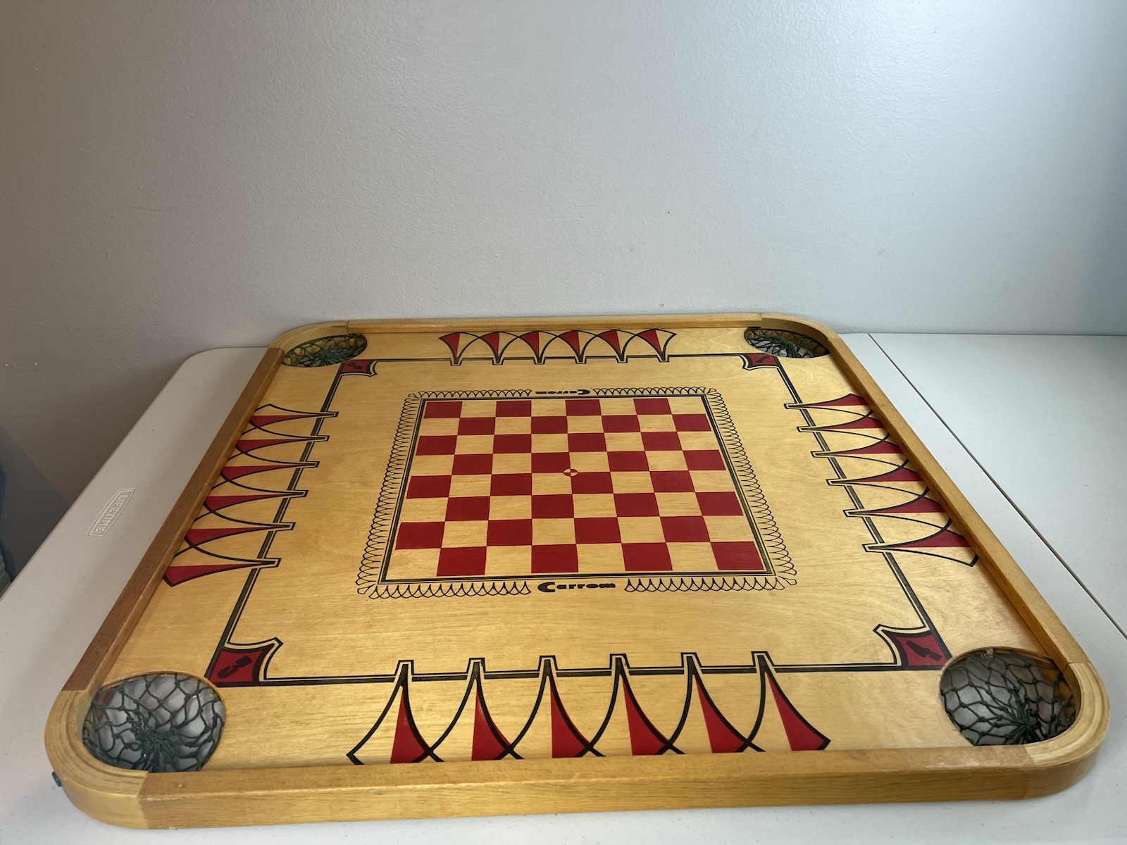 Vibrant VTG 1960s Carrom Model 106 Double Sided-Nice Wall Art Game Room Man Cave