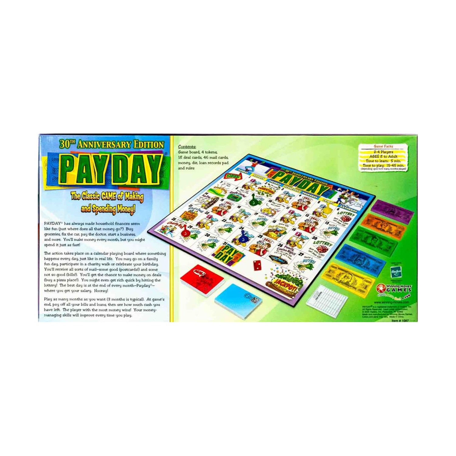 Winning Moves Boardgame Pay Day (30th Anniversary Ed) Box Fair/EX