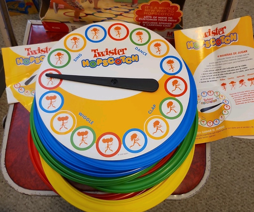 Milton Bradley Twister Hopscotch Active Outdoor/Indoor Play Game