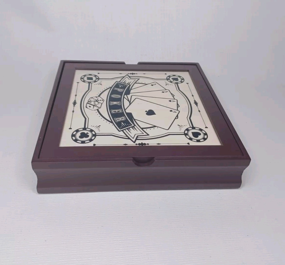 Poker Chips Cards Dice Set Game Box New Father’s Day Gift Idea