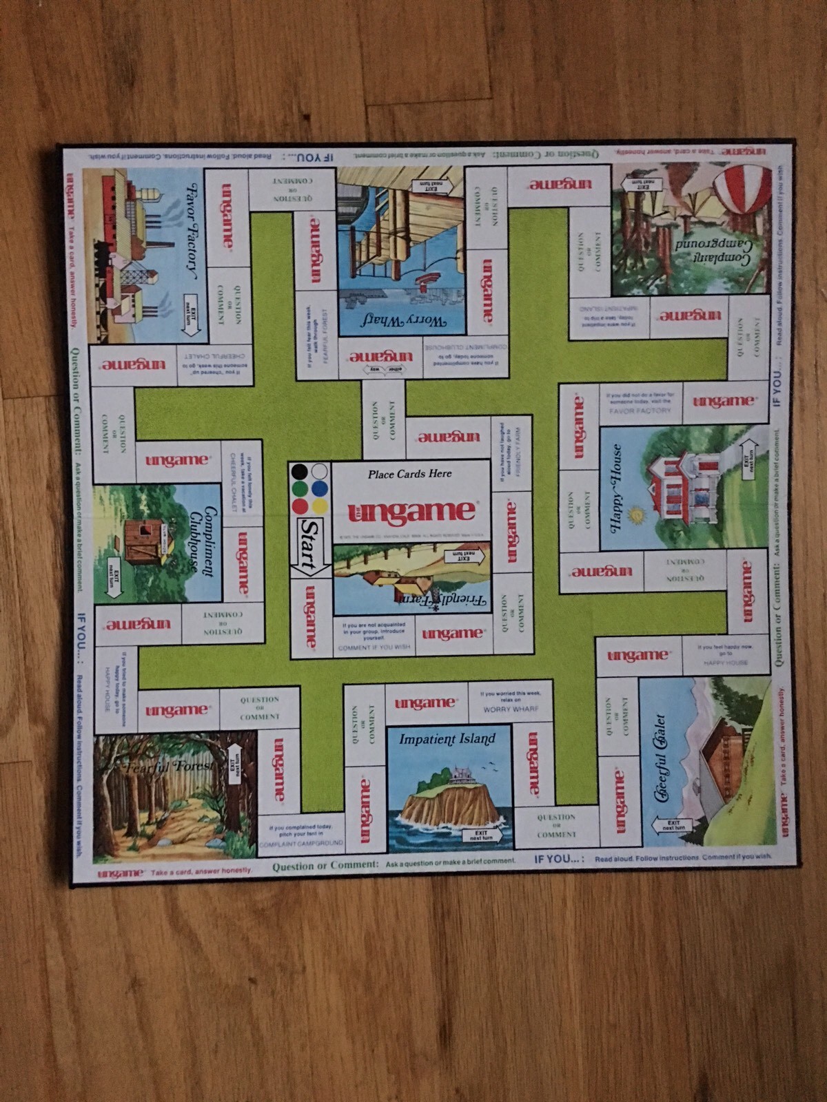 THE UNGAME CHRISTIAN BOARD GAME 1985 DR. JAMES DOBSON SELF EXPRESSION COMPLETE