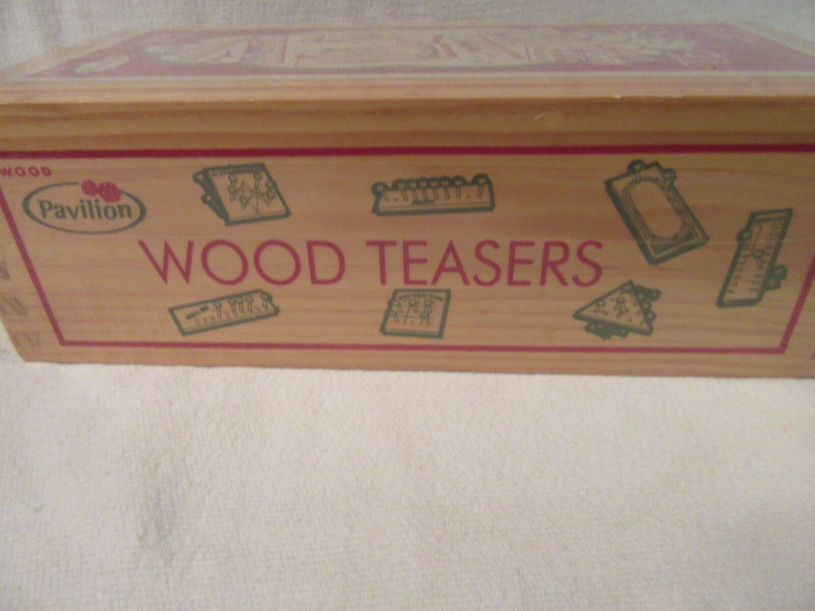 Pavillion Wood Game Set, Brain Teasers, NIB, Classics, Roll-em, Tic Tac Toe, etc