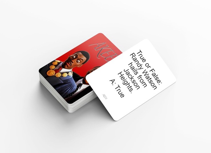 Card Plug Akeem from Queens to Zamunda Trivia Card Game 100 Challenging Question