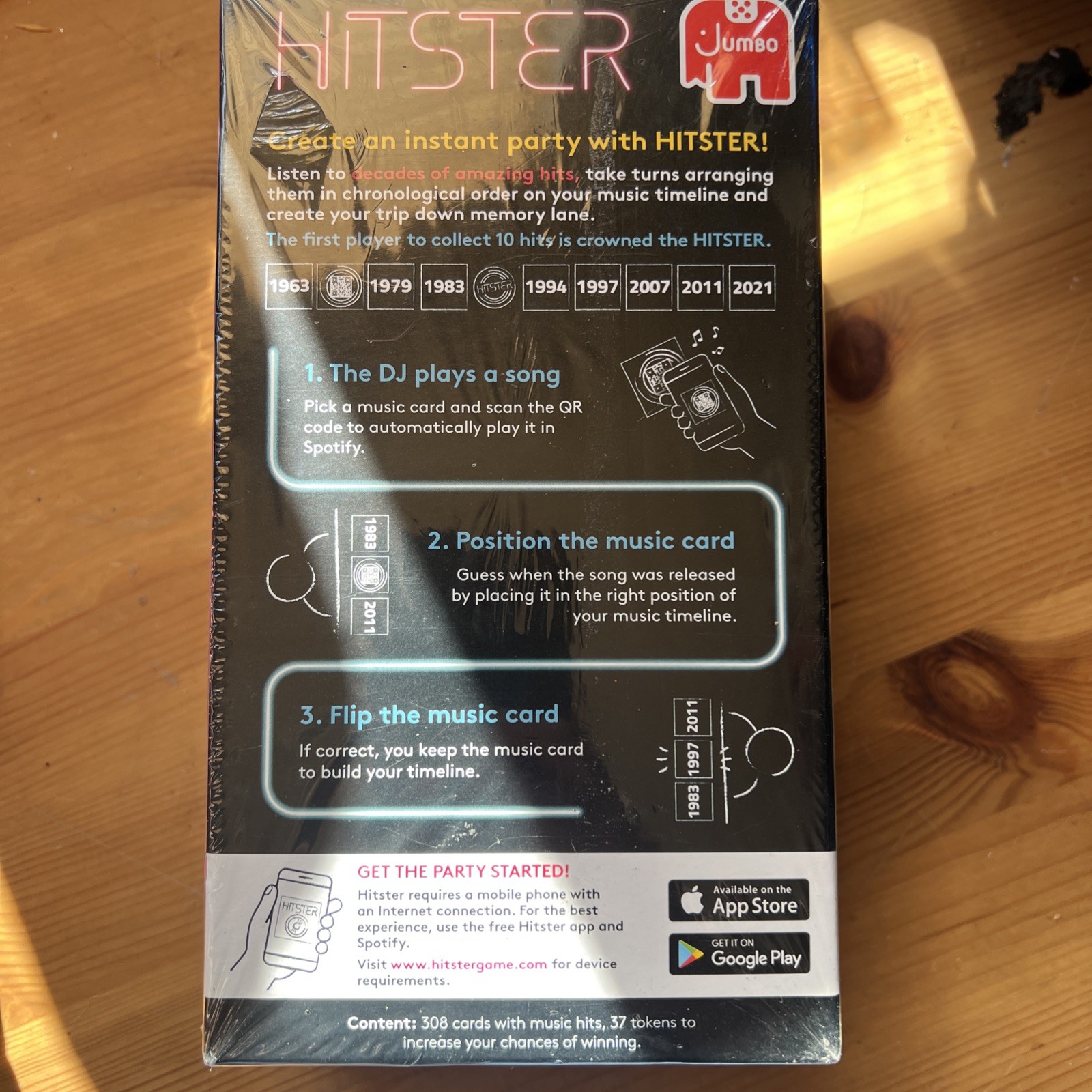 Hitster – The Music Party Board Game Card Game Fun Music Quiz Game 2-10 Pl…