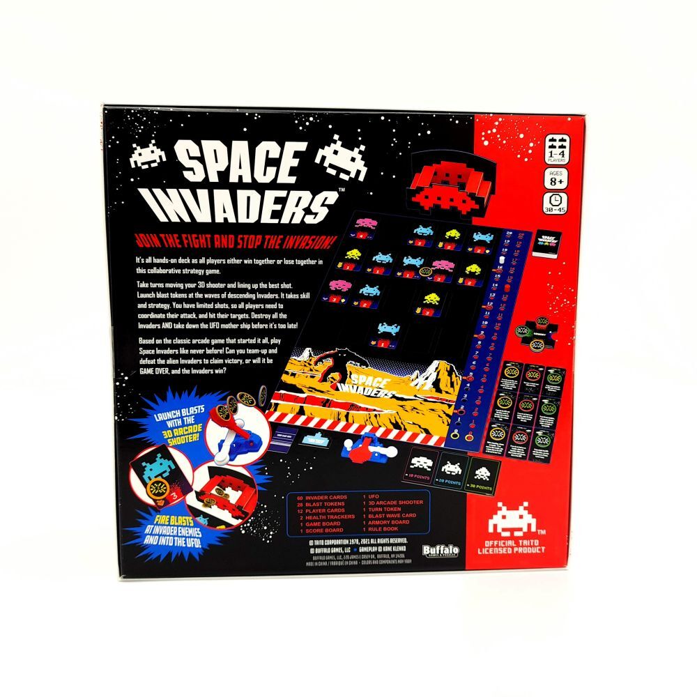 Space invaders a co-op dexterity game by Buffalo Games