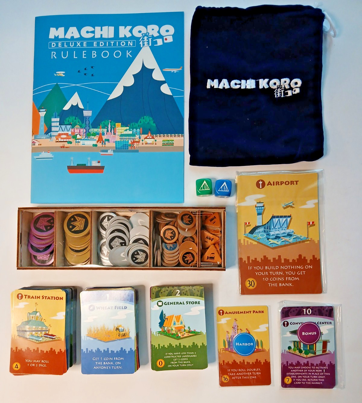 Machi Koro Deluxe Tin Edition – Open Box – Complete