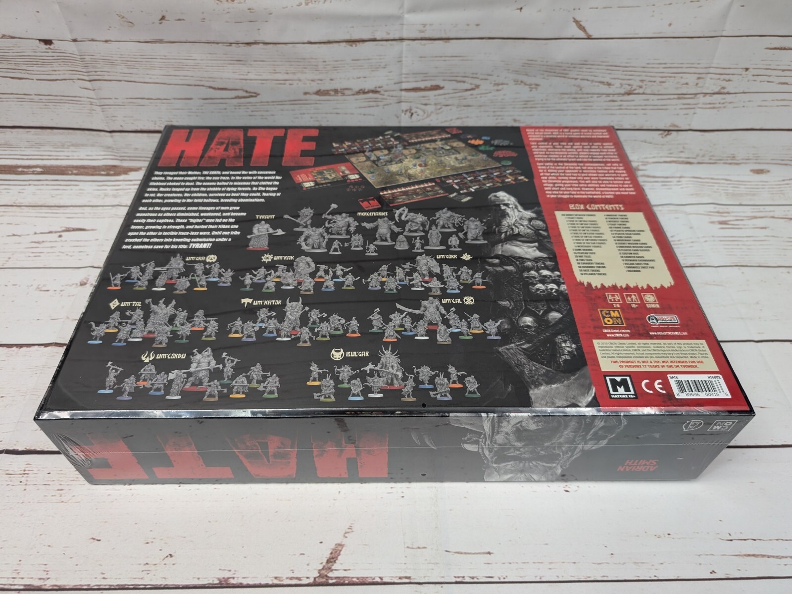 Hate Board Game Adrian Smith Brutal Skirmish Miniatures Combat Apocalyptic NIS