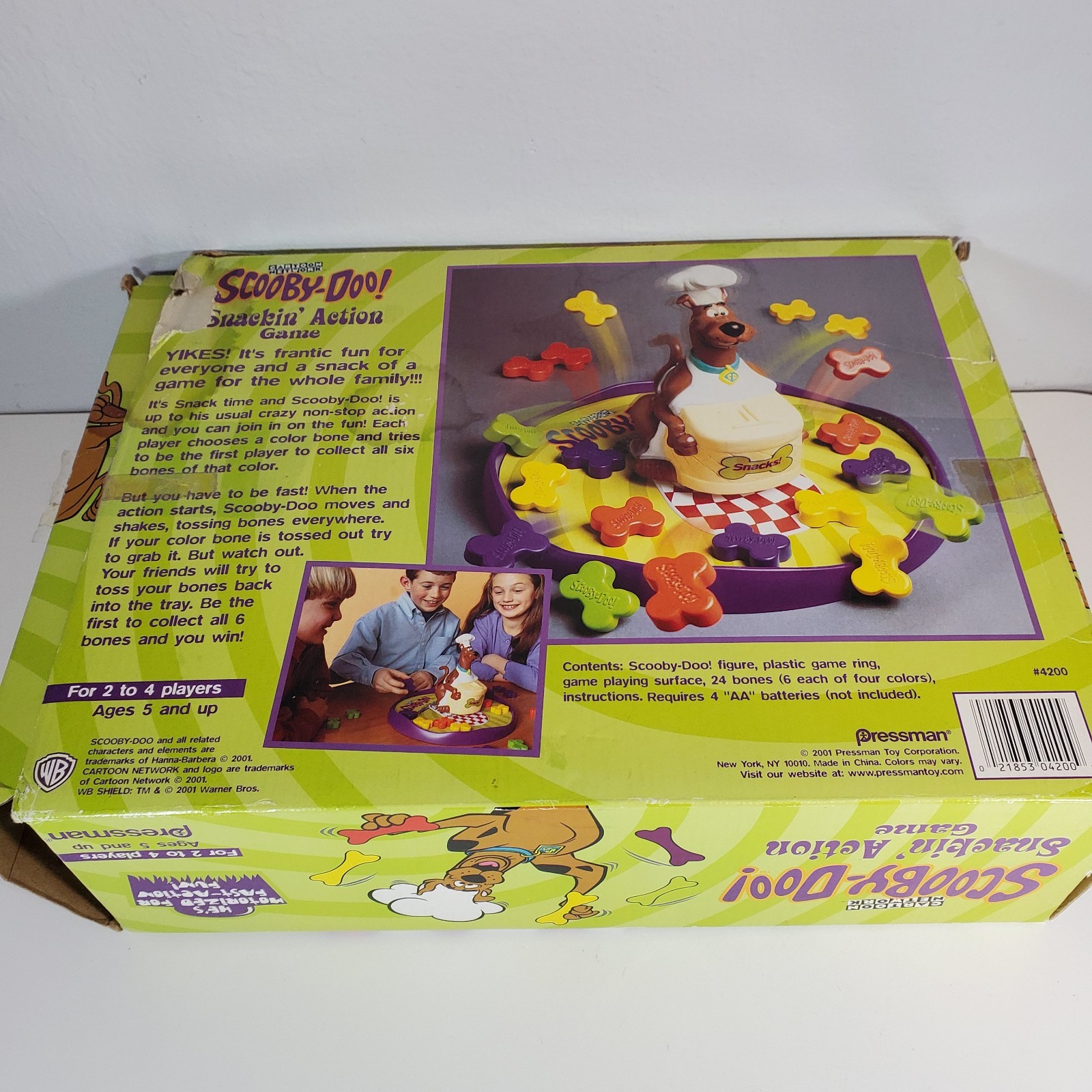 Scooby Doo Snackin Action Kids Board Game Cartoon Network Complete Tested Works