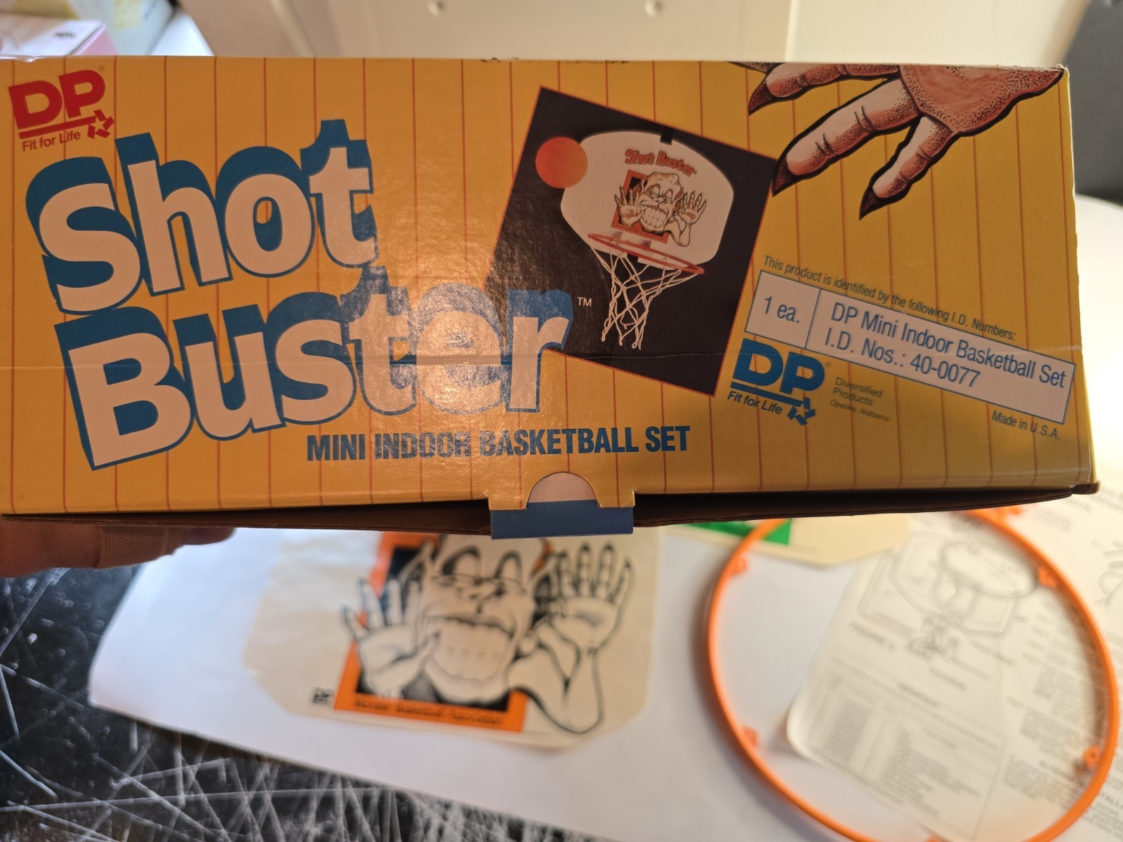 DP Shot Buster 1988 Vintage Mini Indoor Basketball Set ‘Dunkin’ Dinosaur’