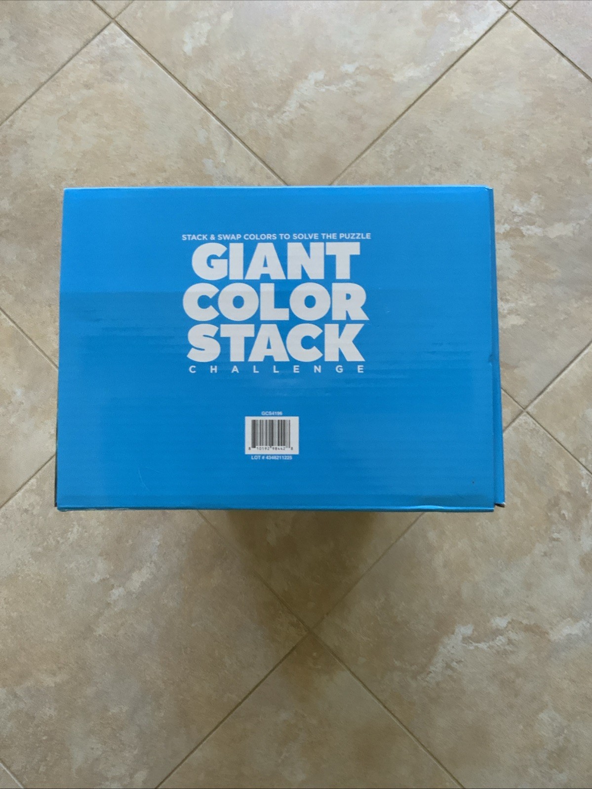 Giant Color Stack Challenge Game 50 Puzzles Outdoor Fun 2’ x 2’ NEW