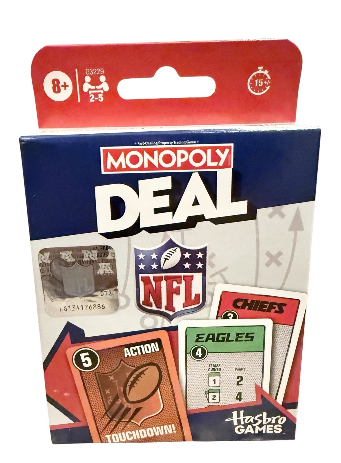 Monopoly Deal NFL Edition Game | Officially Licensed NFL Card Game for Families