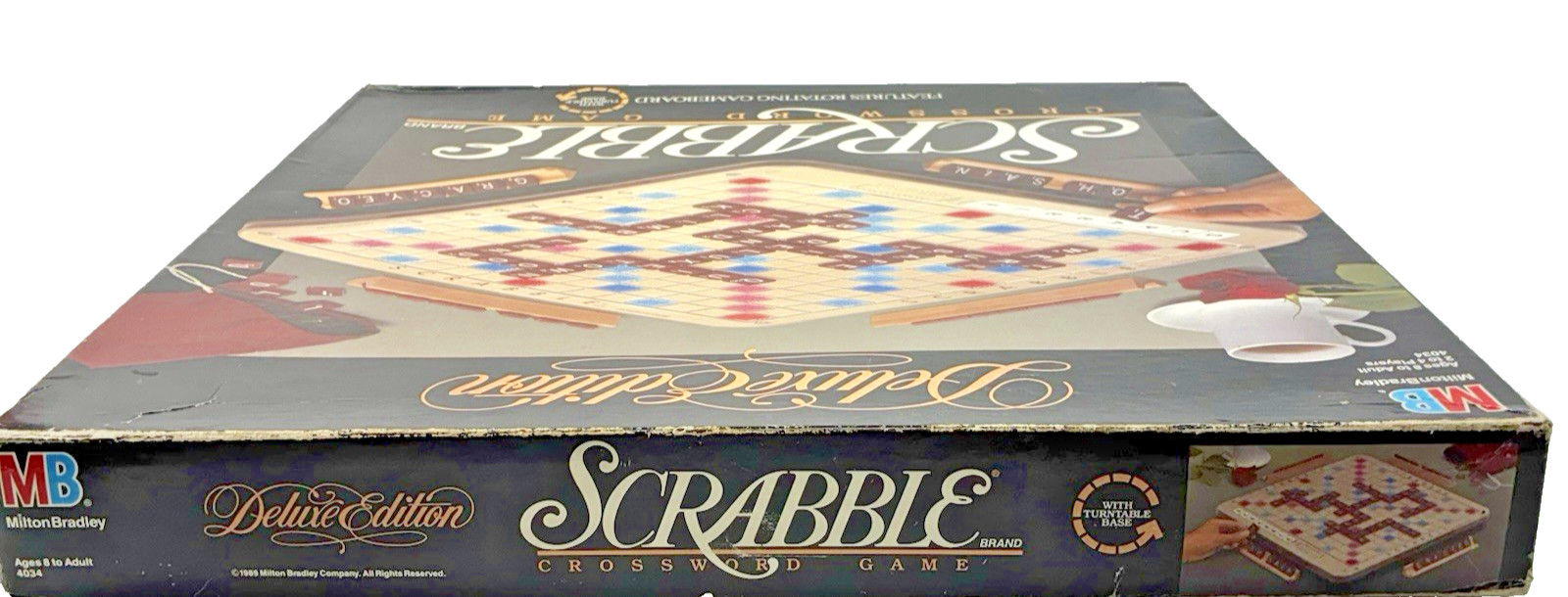 Scrabble Deluxe Edition Vintage 1989 Milton Bradley Board Game Complete