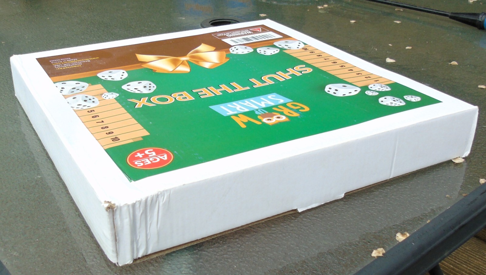 Grow Up Smart Shut the Box Dice Game 2-6 Players for Clever Kids Ages 5+ & Adult