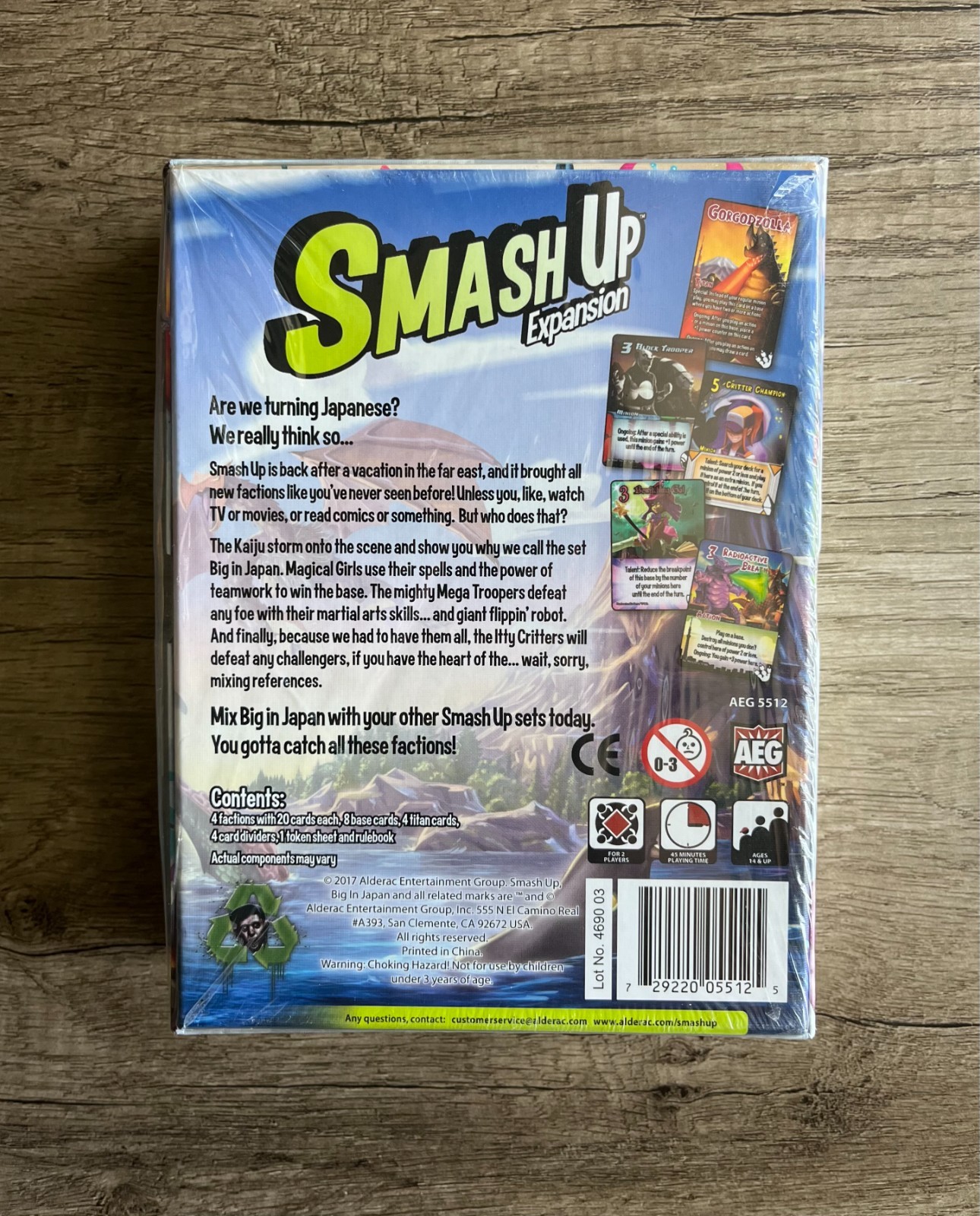 Smash Up: Big In Japan Expansion – AEG – New/Sealed
