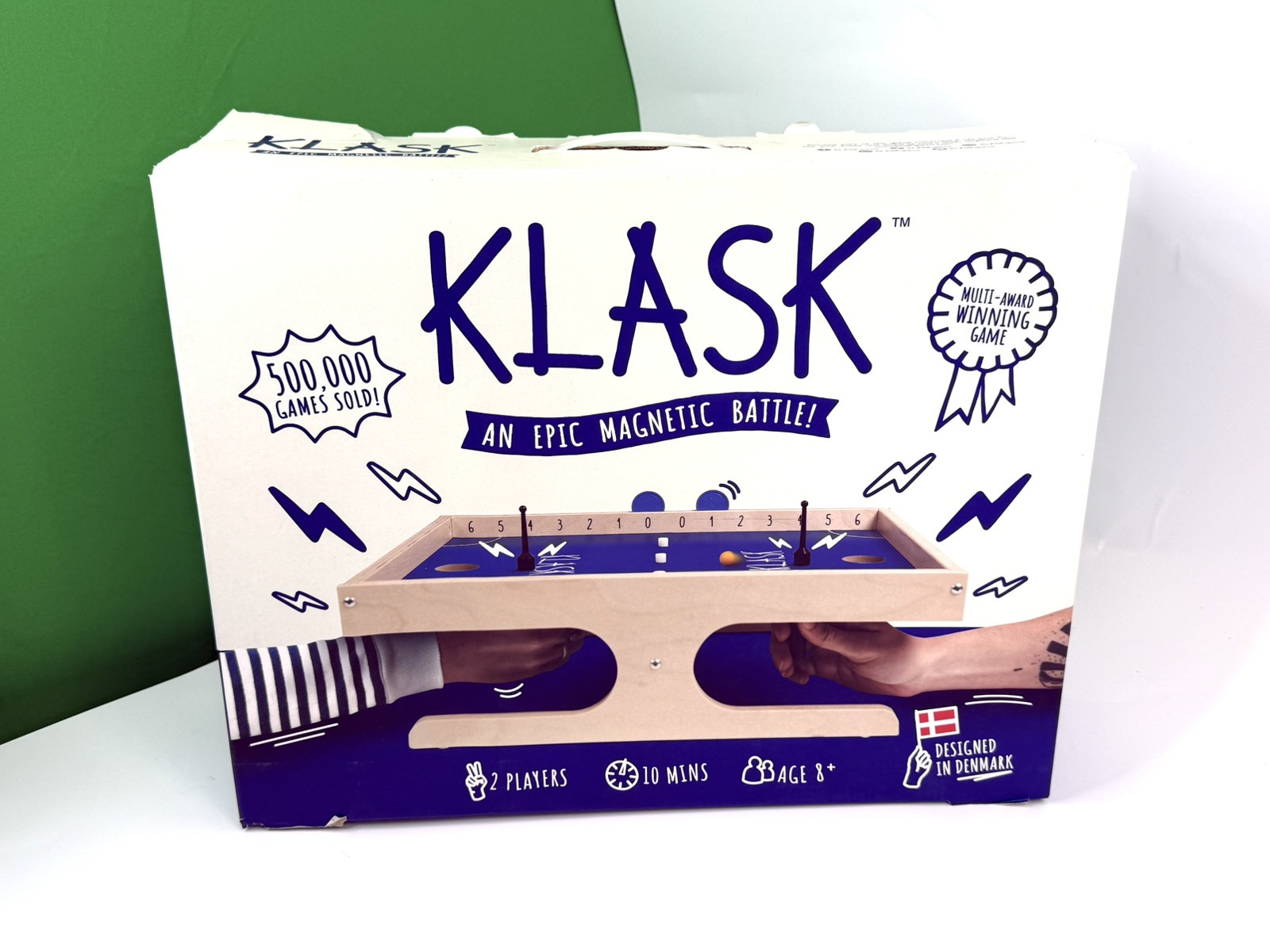 Klask Epic Magnetic Battle Game COMPLETE 2 Players 10 Min Ages 8+ Denmark