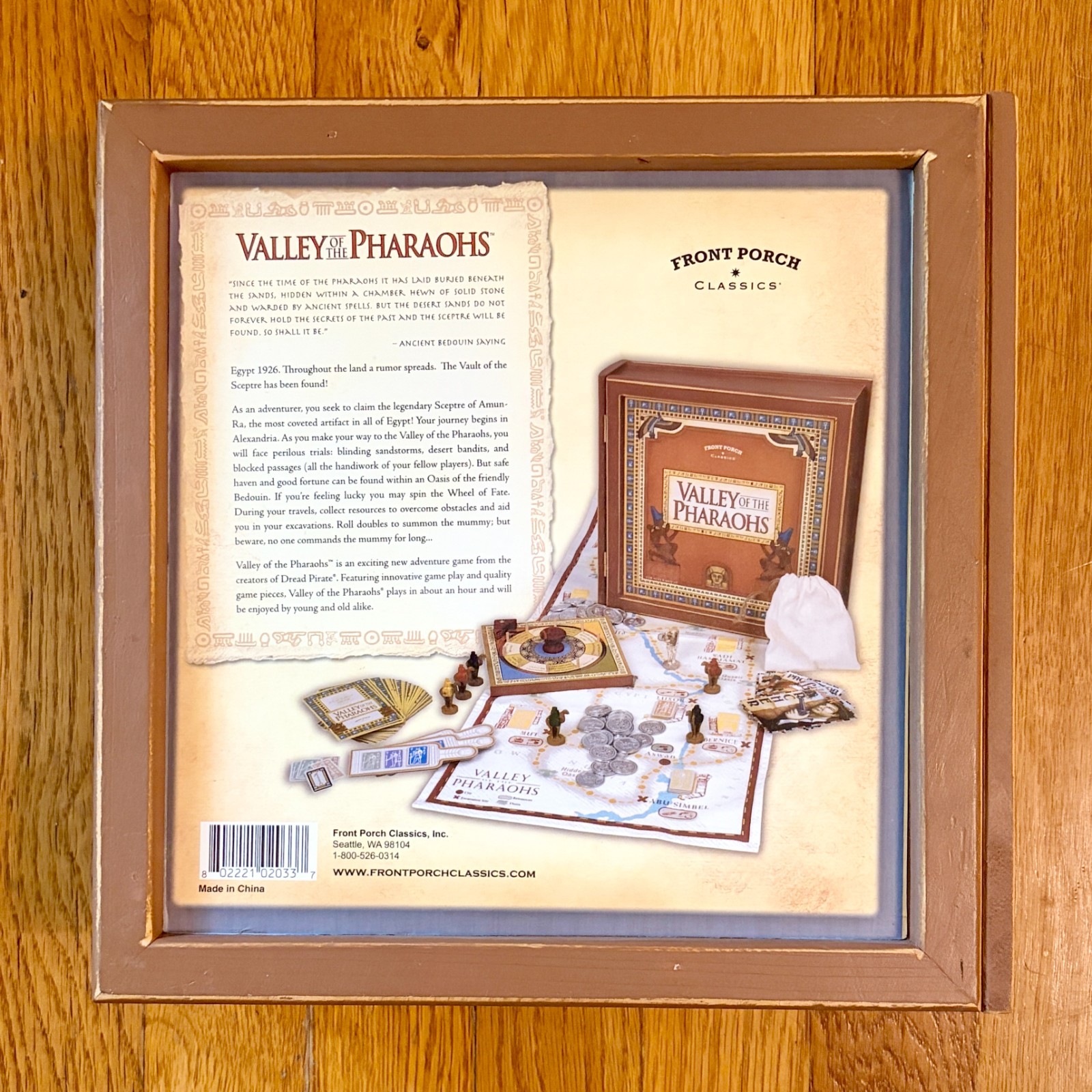 Valley of the Pharaohs Board Game Bookshelf Edition Front Porch Classics Egypt