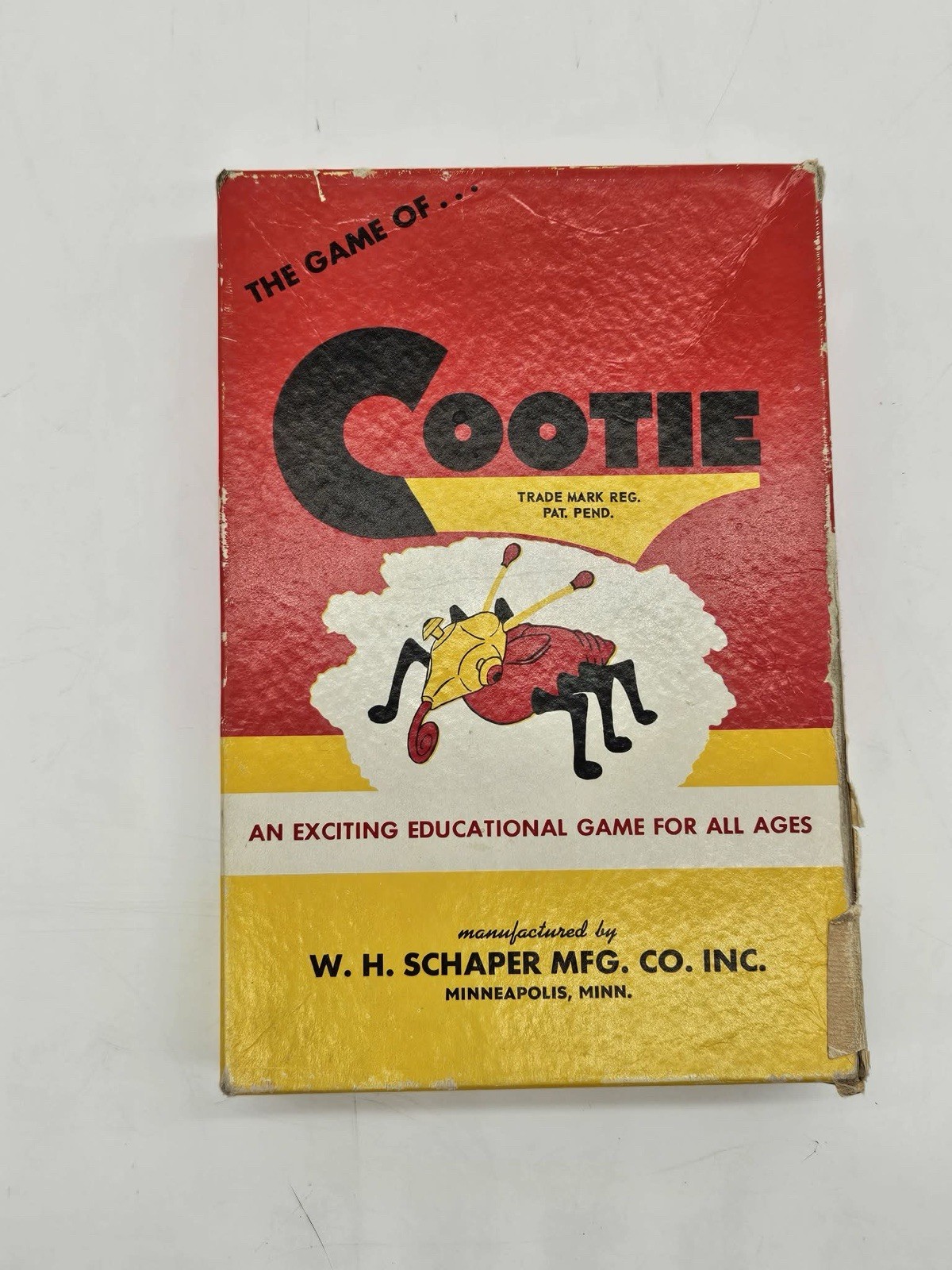Vintage Cootie Game Copyright 1949