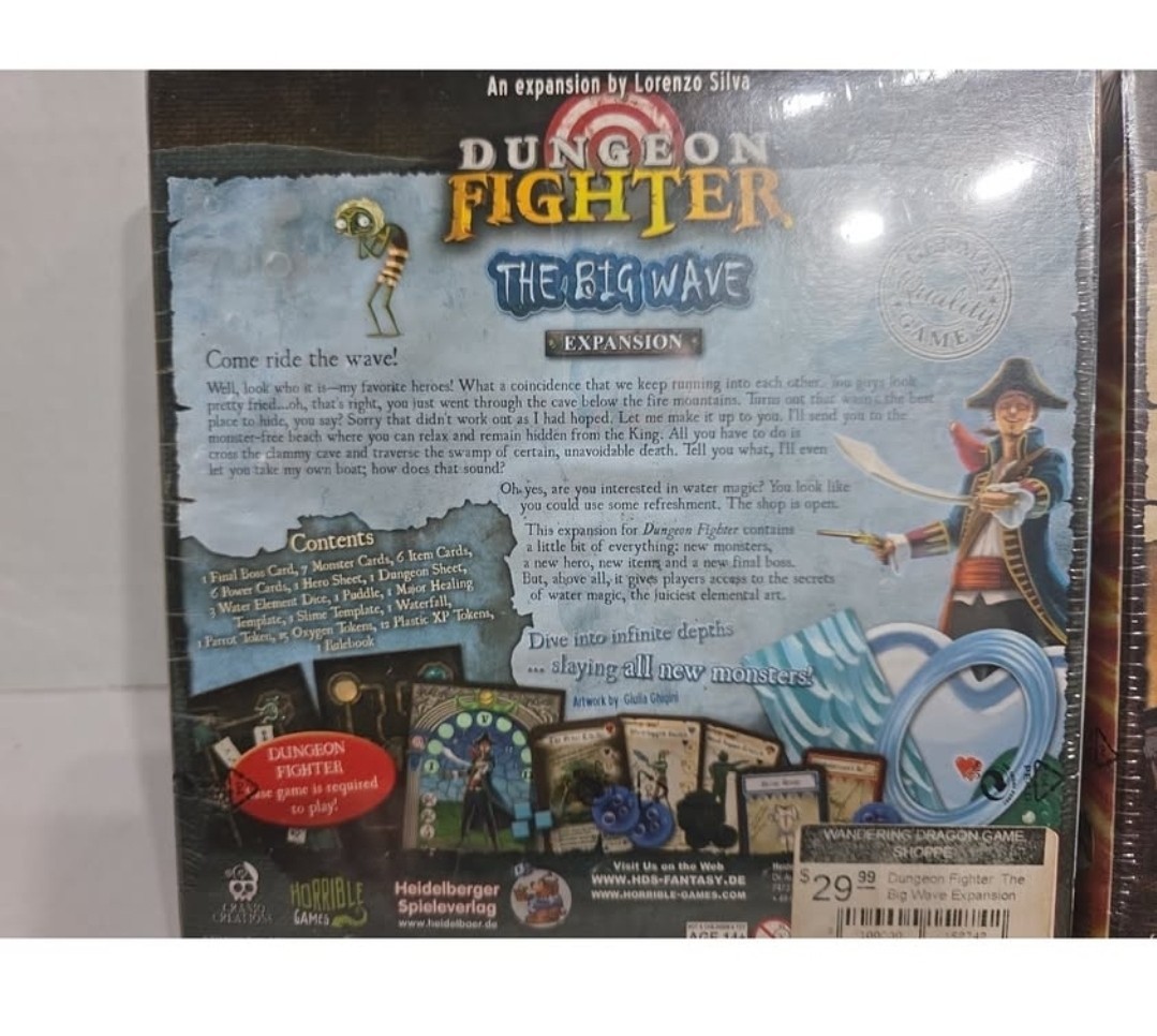 Dungeon Fighter The Big Wave And Fire At Will Expansions Horrible Games Iello