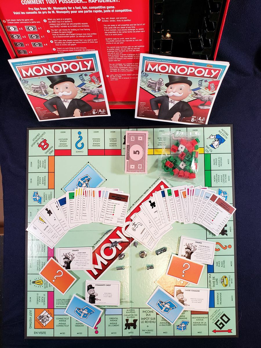 Parker Brothers Hasbro Monopoly Board Game Bilingual French / English – NEW