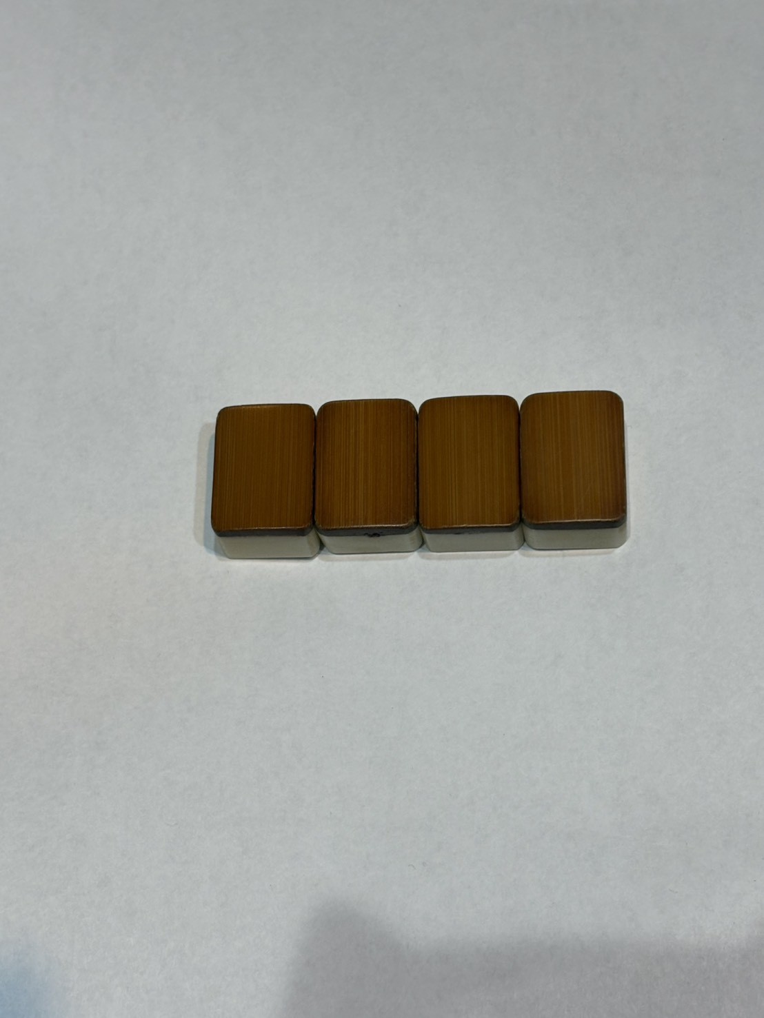 Vintage Japanese Mahjong Tile Set Bone Bamboo 24mm Travel Case Incomplete