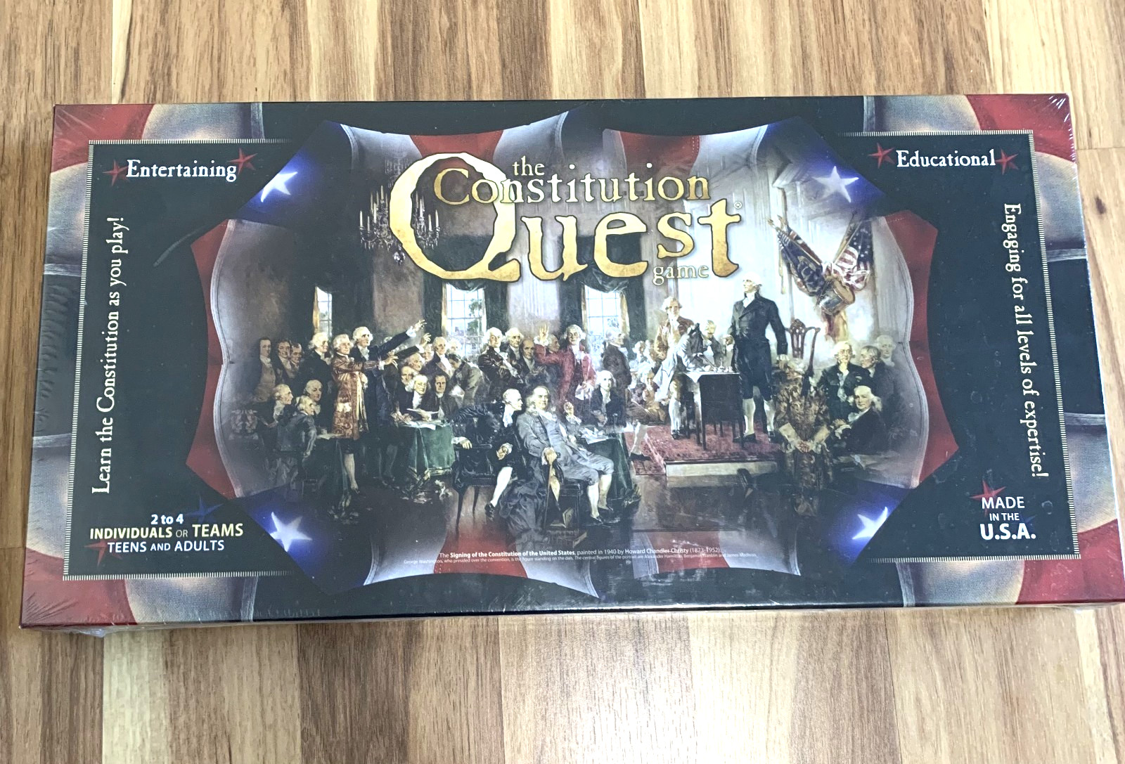 The Constitution Quest Board game 100% Complete, New Sealed In Box Homeschool