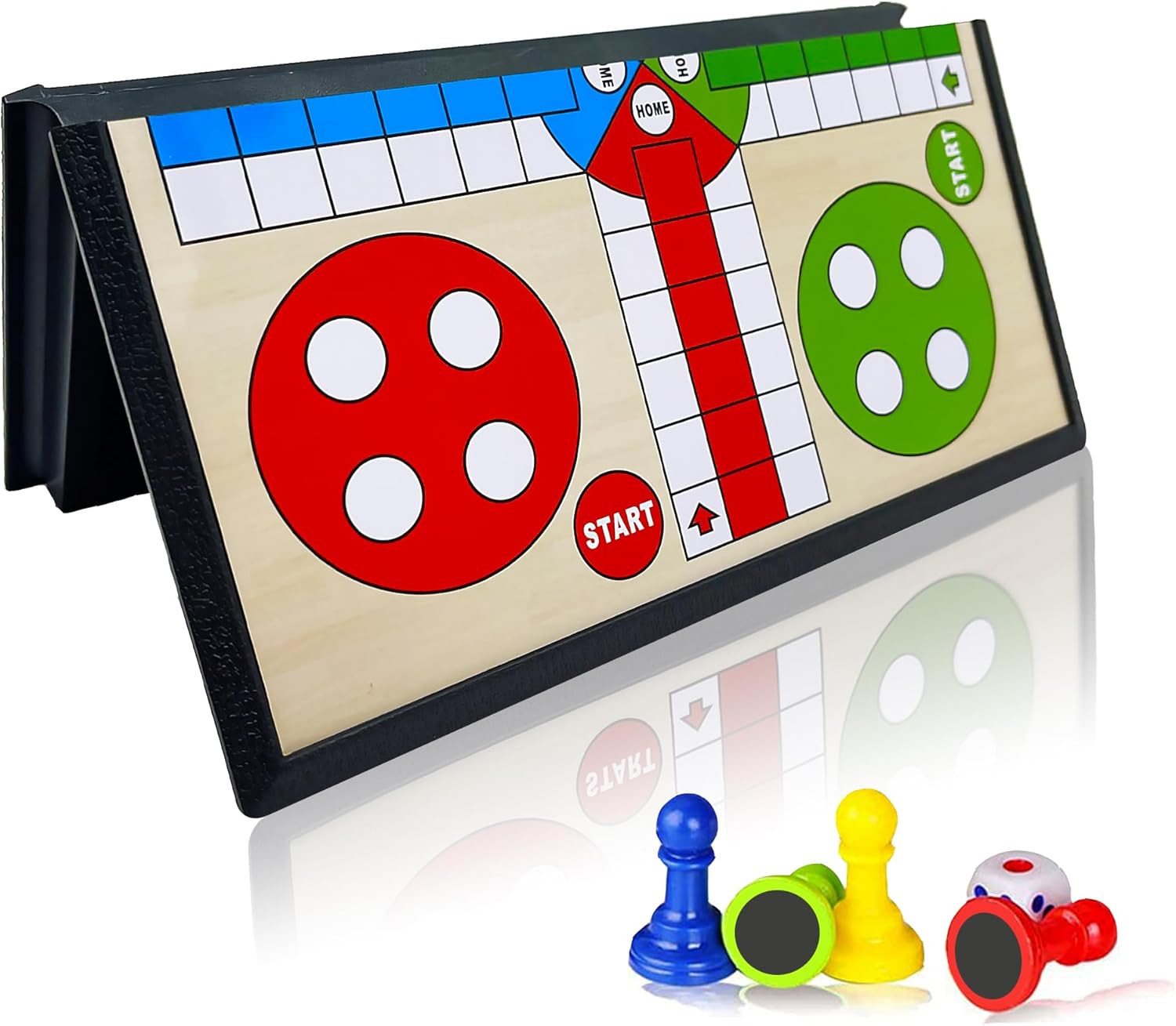 Mini Magnetic Ludo Travel Board Game Set, Folding Design and Light-Weight, Gi…