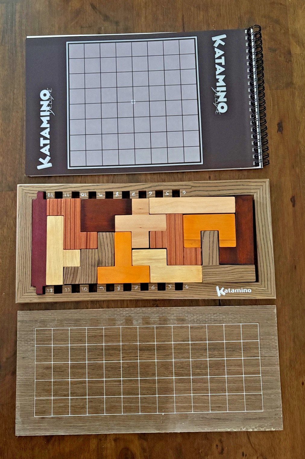 Katamino Deluxe Wooden Puzzle Board Game Gigamic 100% Complete Great Condition