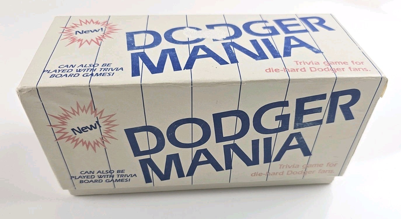1985 Los Angeles Dodger Mania Trivia Game Die-Hard Fan Edition Trivial Pursuit