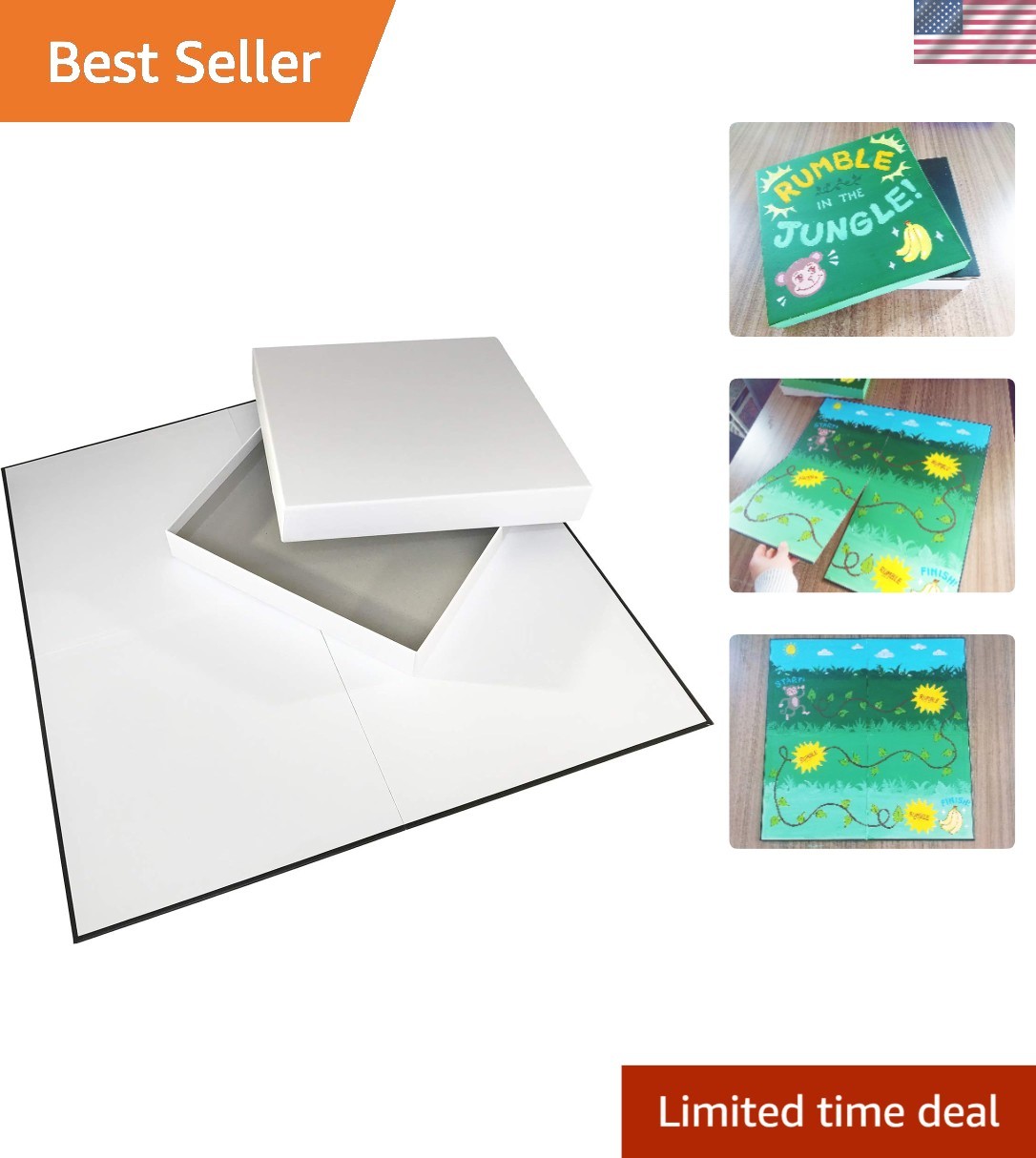 Innovative 20″ x 20″ Blank Game Board & Box – Perfect for Custom Game Design