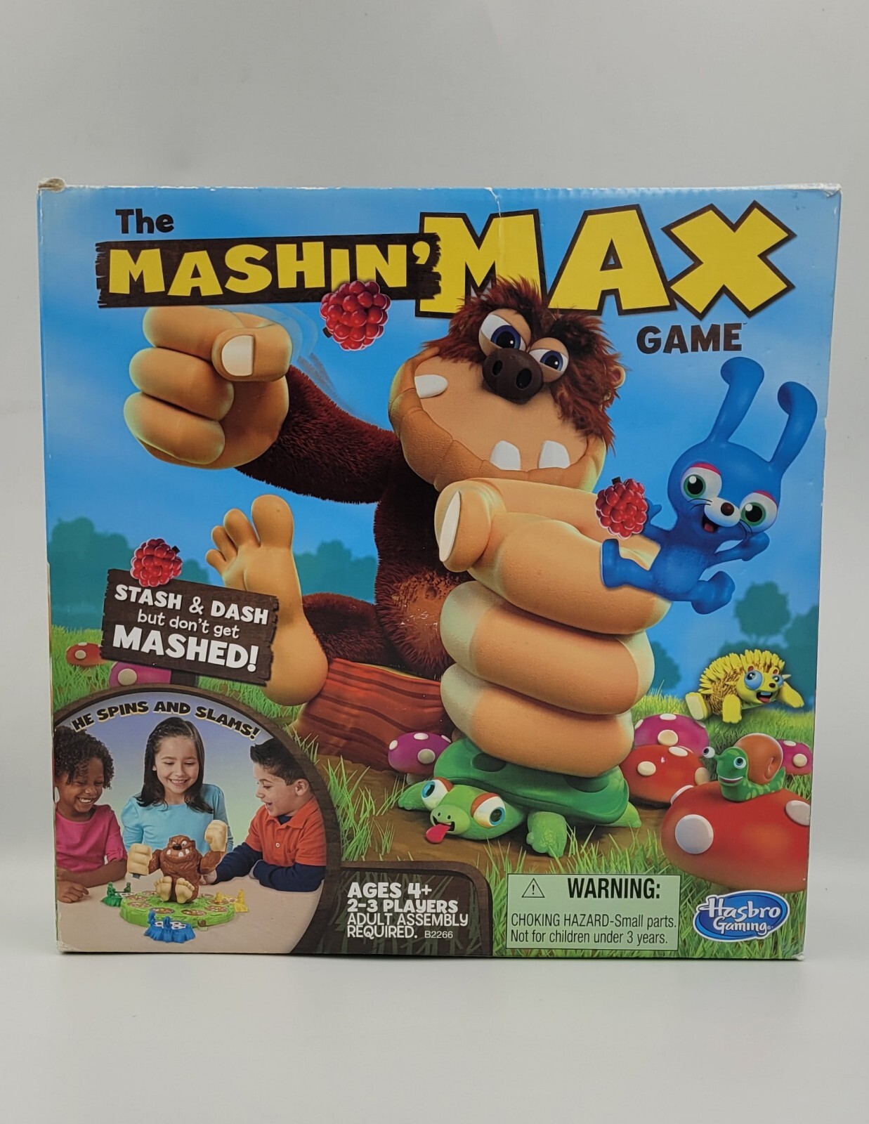 Mashin’ Max Board Game Stash & Dash Game Hasbro Has Box Manual Missing 4 Berries
