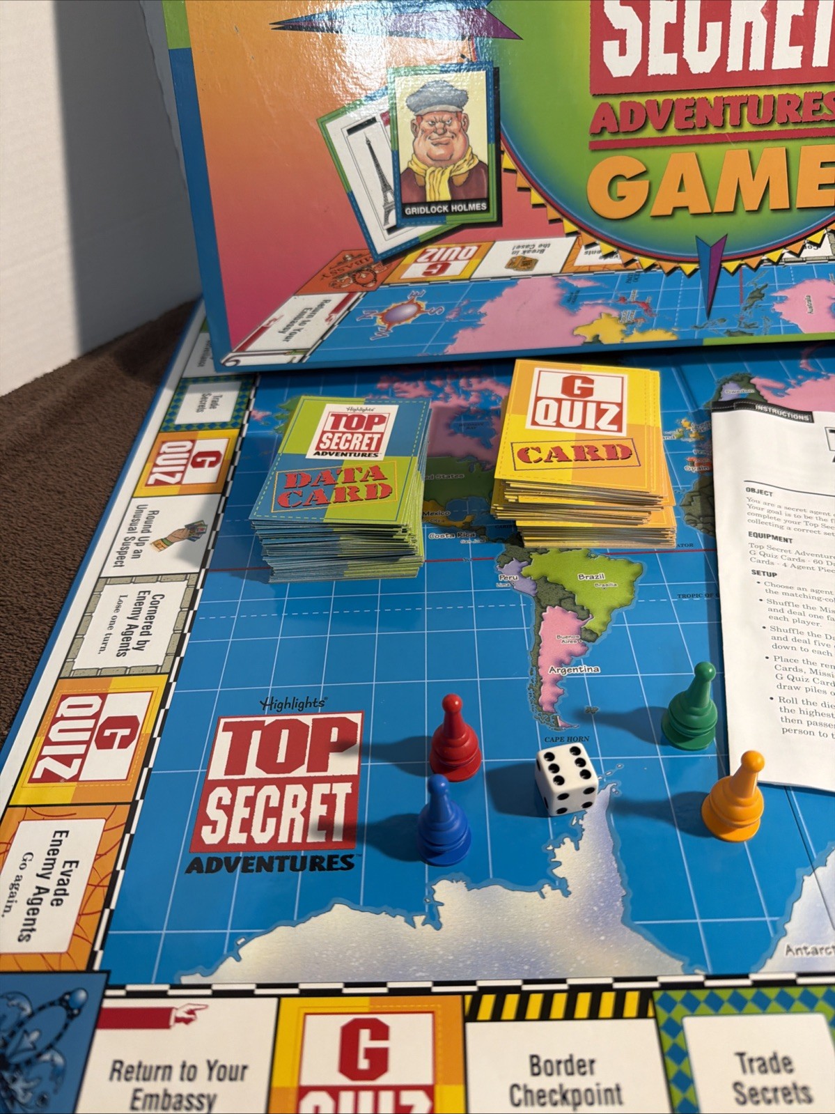 Highlights Top Secret Adventures Board Game COMPLETE Children’s Kids Family
