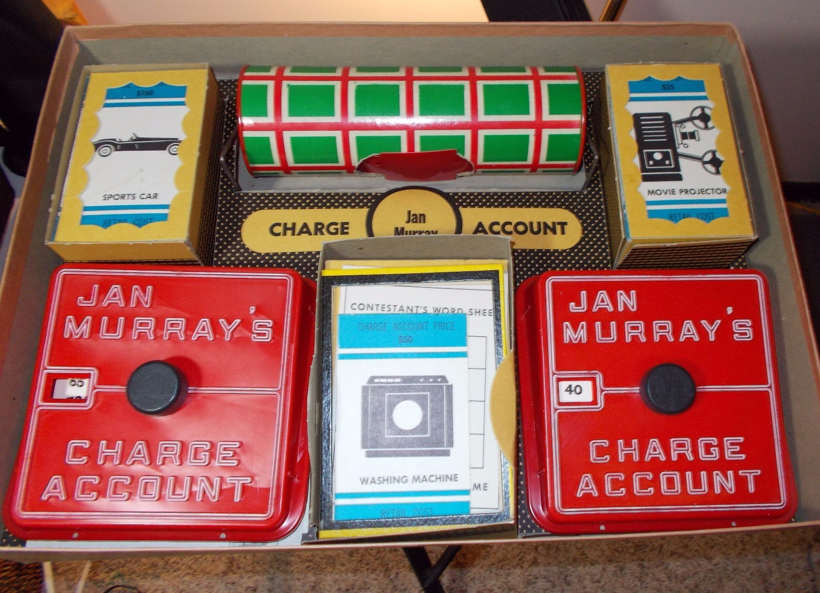 Vintage 1961 JAN MURRAY’S NBC TV Word Board Game Lowell Toy Corp.