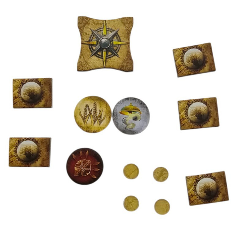 Civilization Board Game Strategy Replacement Tokens Coin Culture Market Resource