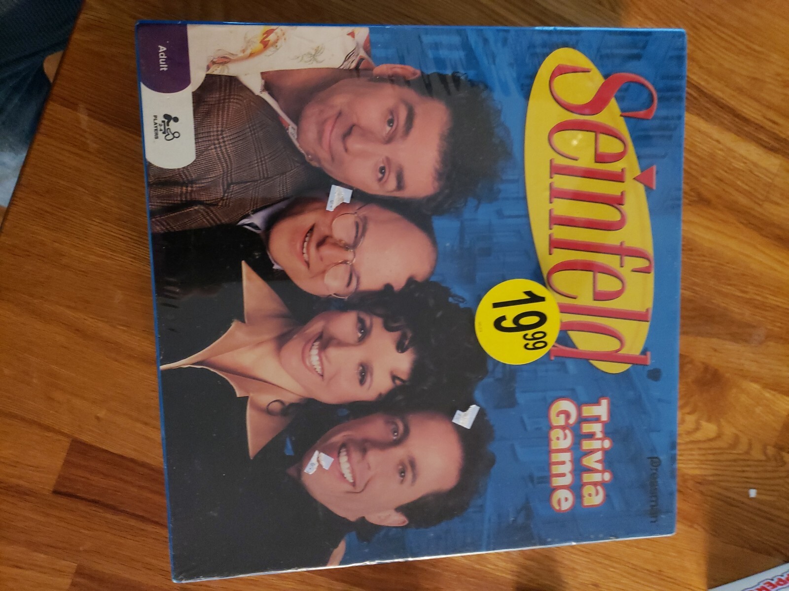 SEALED Seinfeld Trivia Game 2009 Adult 2-4 Players, Pressman #5300 water damage