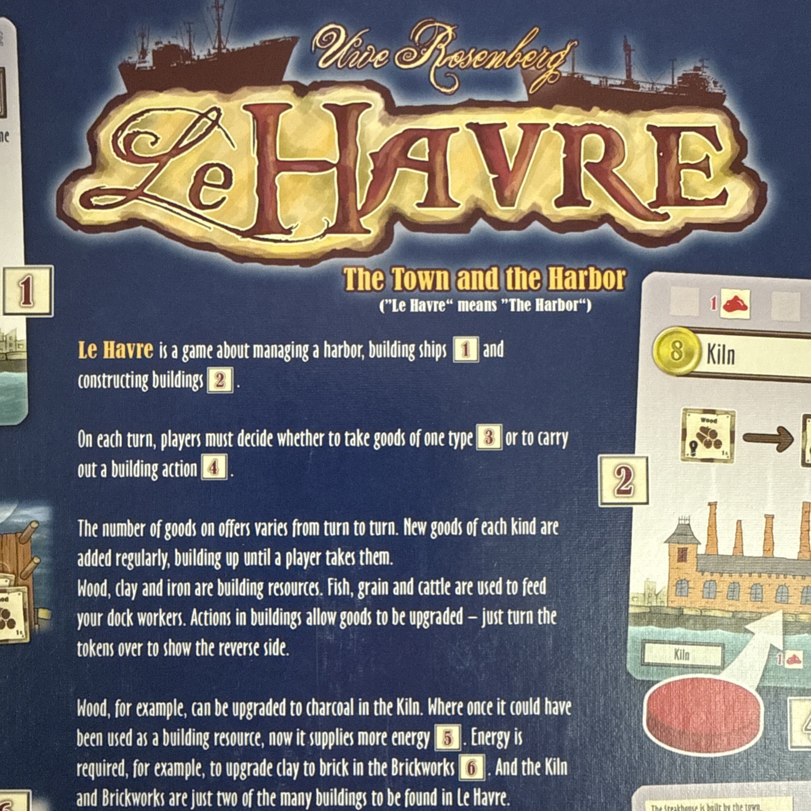 LE HAVRE Board Game Almost 100% COMPLETE 2009 MULTI AWARD WINNER See Description