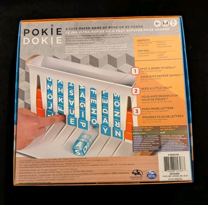 Pokie Dokie Game by Marbles Brain Workshop & Spin Master NEW