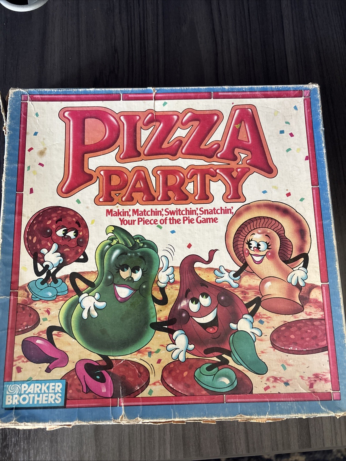 VTG 1987 PIZZA PARTY Board Game by Parker Brothers COMPLETE With Instructions!