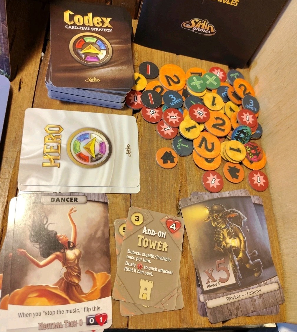 Codex Card Time Strategy Bashing v Finesse Starter Set Board Game Complete 2016