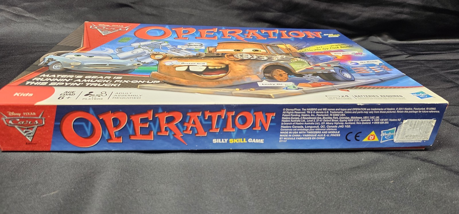 2011 Operation Game Disney Pixar Cars 2 Edition by Hasbro – Board Game COMPLETE