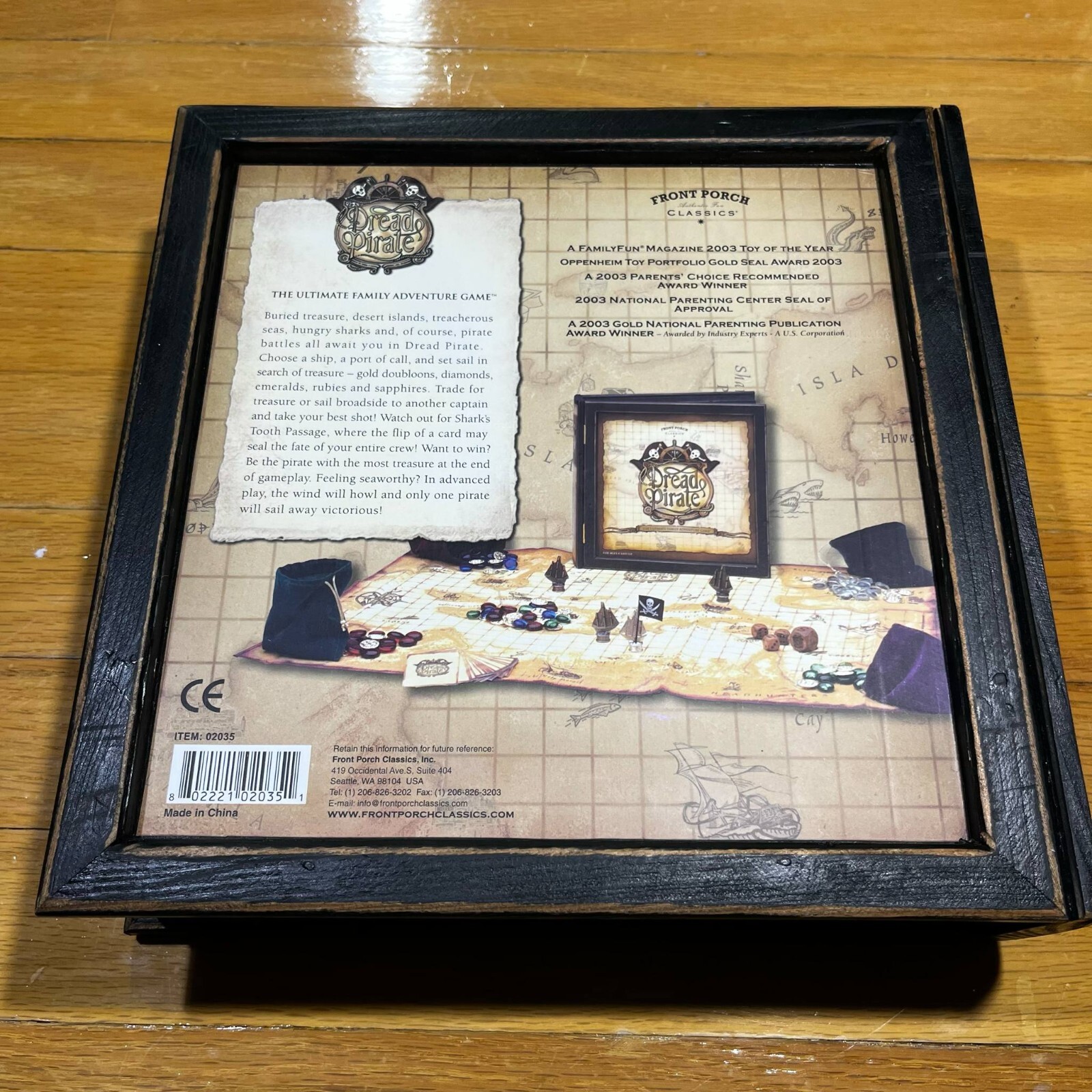 Dread Pirate Board Game Replacement Magnetic Storage Box Front Porch Classics